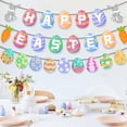 thumbnail image 4 of KCEHTA Easter Banner, Happy Easter Banner, Easter Hanging Paper Banner, Easter Decorations Banner, Easter Decorations Indoor, Easter Birthday Party Decorations, 4 of 7
