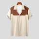 thumbnail image 1 of pstuiky camisetas para hombre, Camisa estilo blusa informal de manga corta con botones y cuello vuelto para hombre ropa de hombre xl, 1 of 5