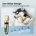 thumbnail image 2 of Oneisall S6 Set Dog Clippers & Dog Paw Trimmer, 2-in-1 Ultra Quiet Cordless Dog Grooming Kit, Gold & Black, 2 of 8