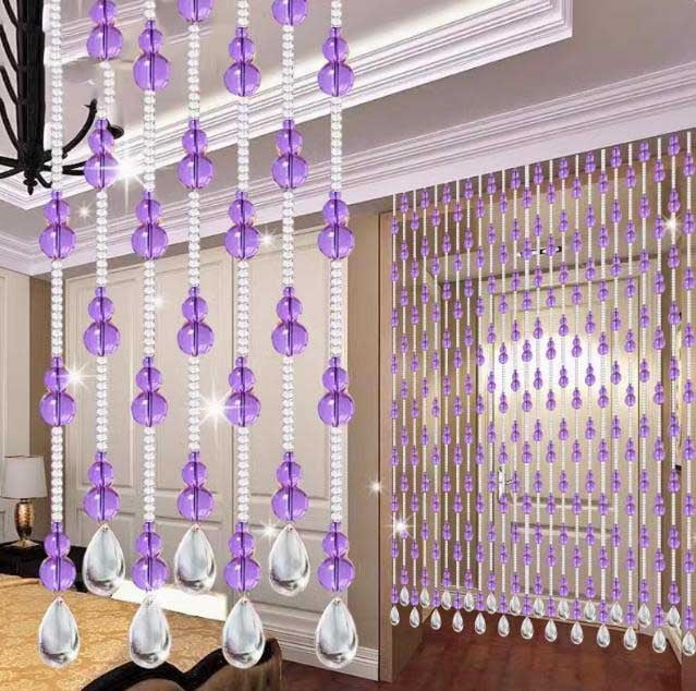 Beaded Door Curtain, Screen,Crystal Beads Hanging Glass Door Beads Beaded Curtains,Room Divider Blind For Decorative Panel