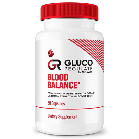 Gluco Regulate – Original Formula with a Clean Blend to Support Healthy Circulation, Natural Energy & Balanced Levels | Just 2 Easy-to-Swallow Pills Daily (60 Capsules)