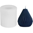 thumbnail image 1 of Moldes de silicona para velas Moldes geométricos 3D para velas Forma cilíndrica Moldes modernos para velas para hacer velas, 1 of 5