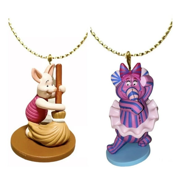Heffalump Woozle Lumpy & Piglet Pig PVC Ornament Figure Figurine Charm 3 Pooh New