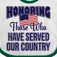 thumbnail image 4 of Inktastic Veterans Day Military Honoring Those Who Serve Boys or Girls Baby Bib, 4 of 4