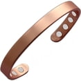 thumbnail image 5 of Pulsera de cobre para hombres y mujeres, brazalete magnético de cobre puro con imanes Gauss, regalo de joyería ajustable, 5 of 5