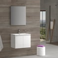 thumbnail image 2 of DAX Malibu Vanity Cabinet 24 In Glossy White w/ Onix Basin, 2 of 3