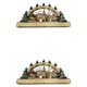 thumbnail image 1 of Vogacara Wooden Christmas LED Bridge Light and Book Decor Desktop Music Village Tipo 1 2piezas, 1 of 1