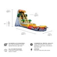 thumbnail image 2 of JumpOrange 19’ T-Rex Commercial Grade Water Slide with Splash Pool for Kids and Adults (with Blower), Outdoor Indoor, Wet Dry Use, Tall Inflatable, 2 of 7