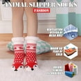 thumbnail image 2 of Boliang Kids Girls Boys Slipper Socks Soft Thick Cozy Fuzzy Animal Anti-Slip Winter Thermal Christmas Socks Indoor, 2 of 6