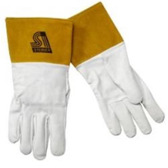 Steiner Industries SB0224L 4 in. Sensi-TIG Welding Gloves Cuff, Gold - Large
