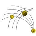 thumbnail image 1 of 7055 817865022333 Sprig Metal Wall Art - Candy Yellow, 1 of 2