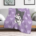 thumbnail image 6 of KUROMI Throw Blanket Cute Flannel Anime for Girls Boys Men Women, 6 of 7