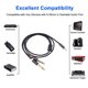 thumbnail image 4 of Methold Cable de audio Dual RCA Giratorio Diseño conveniente Antioxidante Fácil de aplicar Cable adaptador liviano Carcasa de aleación de aluminio 1M Type3 NO3, 4 of 6