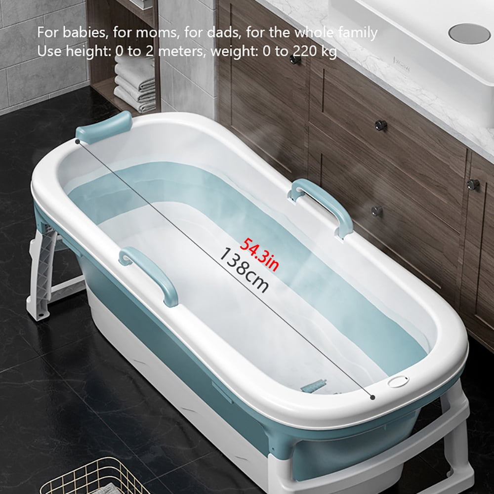 home freestanding bathtub childrens bath tub freestanding portable shower bucket in the corner of the bathroom Green-34-inch large portable folding bathtub adult portable bathtub