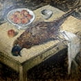 thumbnail image 2 of Loiseau, Gustave 20x20 Gold Ornate Wood Framed with Double Matting Museum Art Print Titled - Pheasant On a Table, 2 of 4