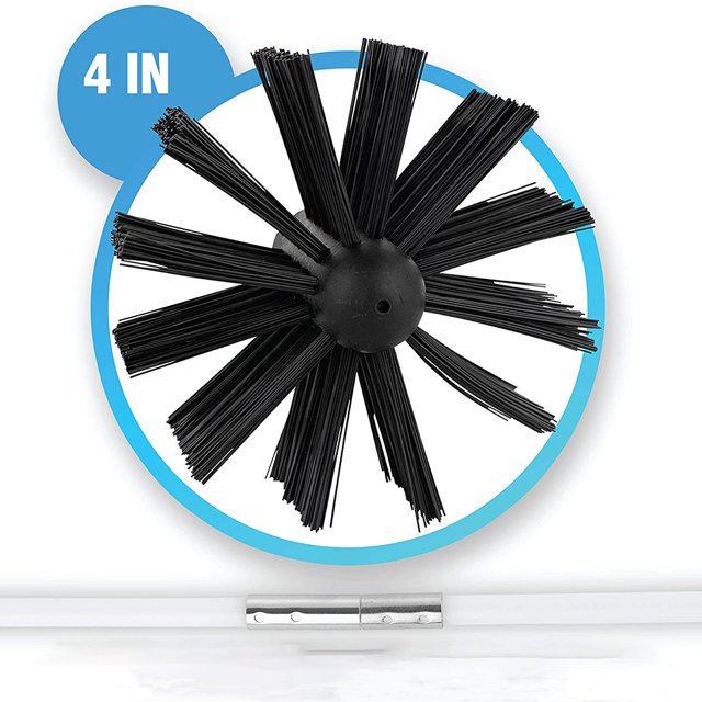 Juego de varillas de cepillo para limpieza de chimeneas Limpiador de paredes extensible Accesorios para chimeneas JShteea Para estrenar