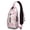 Sky-blue-1, variant on Gothic Dead Day Skull Sling Backpack – Lightweight, Anti-theft Pocket, Water-resistant – Mexican Floral Mandala Skeleton Retro Travel Chest Bag