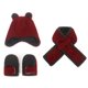 thumbnail image 2 of Gorro para bebé, guantes, bufanda, gorro cálido de invierno, bufanda, orejeras para bebé, bufanda con capucha, 2 of 6