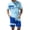 Blue_#03, variant on Sewkxo Men's 2 Piece Outfits Color Block Striped Print T Shirt and Shorts Set Casual Summer Tracksuit,Pink 2XL