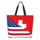 thumbnail image 1 of Easygdp USA Switzerland Bolsas Tote para Mujer, Bolsos de Hombro para Viaje, Bolsos de Mano de Gran Capacidad para Compras y Trabajo, 1 of 8