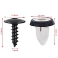 thumbnail image 2 of 100 Uds tornillos de guardabarros de coche faldón de parachoques tornillos Torx Clips compatibles con Golf 6 Magotan, 2 of 4