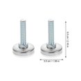 thumbnail image 3 of 8 Sets Adjustable Feet T- Nut Leg Levelers Furniture Leveling Feet Chairs Levelers Furniture Feet Screw Furniture Levelers, 3 of 3