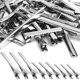 thumbnail image 1 of Phszz 70 Pinzas Para El Pelo De Cocodrilo, 3 Tamaños, Pinzas Para El Pelo Plateadas De Metal De Gran Tamaño, Pinzas Para El Pelo De Peluquería De Una Sola Punta, Accesorios De Bricolaje, Horquillas Pa, 1 of 1