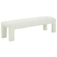 thumbnail image 4 of SAFAVIEH Couture Bellisima Solid Tufted Boucle Modern Bench, Ivory, 4 of 6