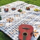 thumbnail image 2 of Esterilla de picnic ultrasónica de estilo familiar famosa de 3 x 4 m de grosor, a prueba de humedad, para exteriores, para acampar, excursiones, suelo de película de aluminio, 2 of 3