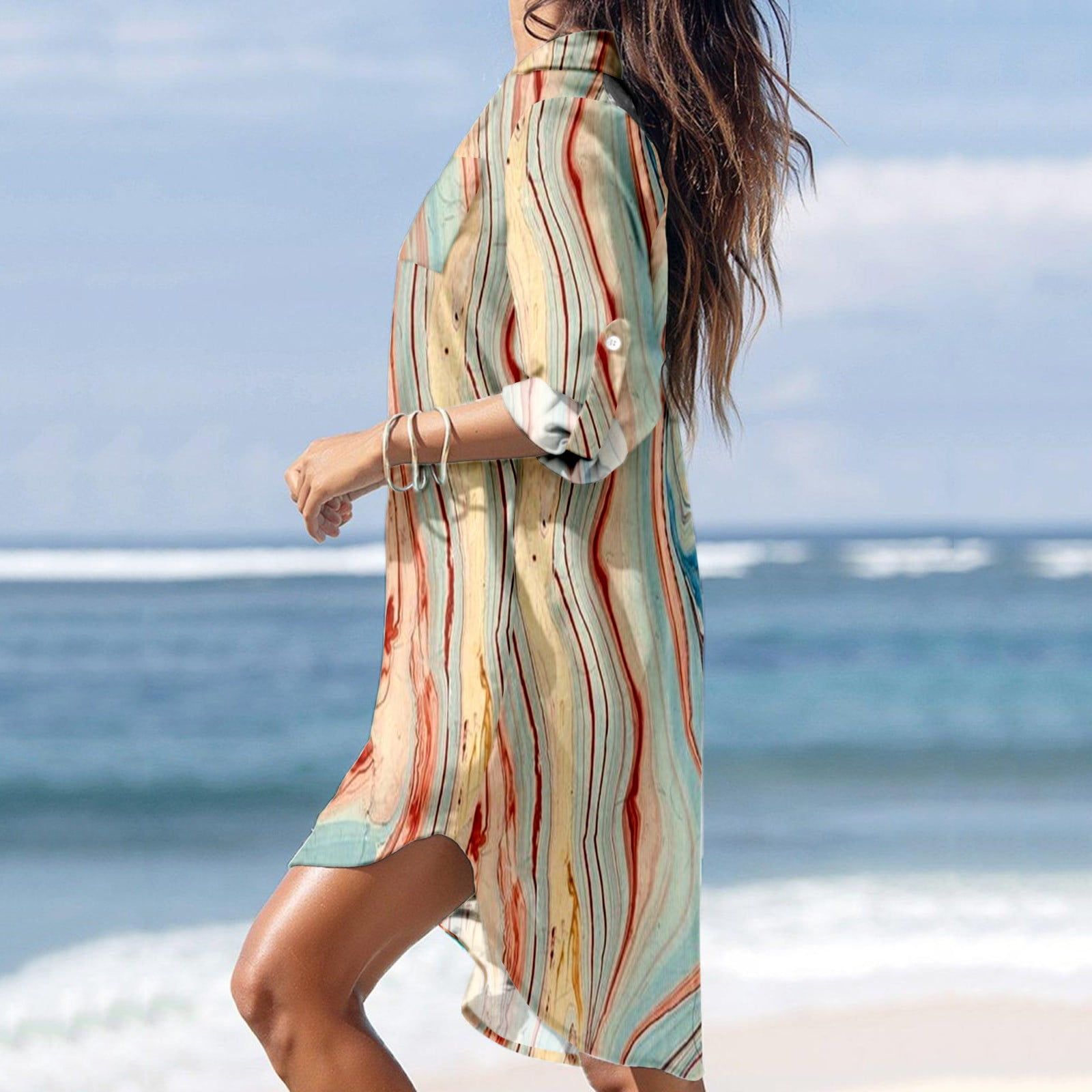 madewell festival stripe dress Madewell Poplin A-Line Midi Dress In Bayside Stripe Modern Fuchsia - 45% Off