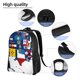 thumbnail image 5 of Disketp The Map Of United States Mochila Unisex de Apertura Lateral Completa, Mochila para Laptop para Escuela, Trabajo y Viajes, 5 of 8