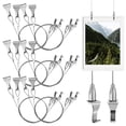 thumbnail image 1 of Shisuyan 8 Sets Picture Hanging Kit With Wire Adjustable Picture Rail Hanging System For Gallery Heavy Duty Picture Frame Hooks, 1 of 8
