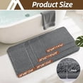 thumbnail image 6 of Extra Thick Bath Rugs for Bathroom - Anti-Slip Bath Mats Soft Plush Yarn Shaggy 100% Strong Mirco Polyeste Mat Living Room Bedroom Mat Floor Water Absorbent(Dark Grey,16x24 - Inches), 6 of 8
