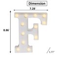 thumbnail image 3 of LED Marquee Letter Lights Sign, Light Up Alphabet Letter for Home Party Wedding Decoration F, 3 of 5