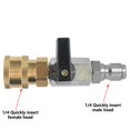 thumbnail image 2 of BQBQERT Sturdy Staonless Steel Brass 1/4 Inch Air Shut Valves NW 7.2 Designs for Compress Hoses for Household Use, 2 of 5