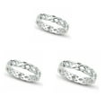 thumbnail image 3 of maskred Alloy Vintage Sterling Silver Ring Versatile And Stylish Comfortable Classic Stackable Simple Rings No.5 9 1Set, 3 of 3