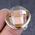 thumbnail image 2 of Natural Morganite Gemstone Handmade 925 Sterling Silver Jewelry Ring Size 8, 2 of 2