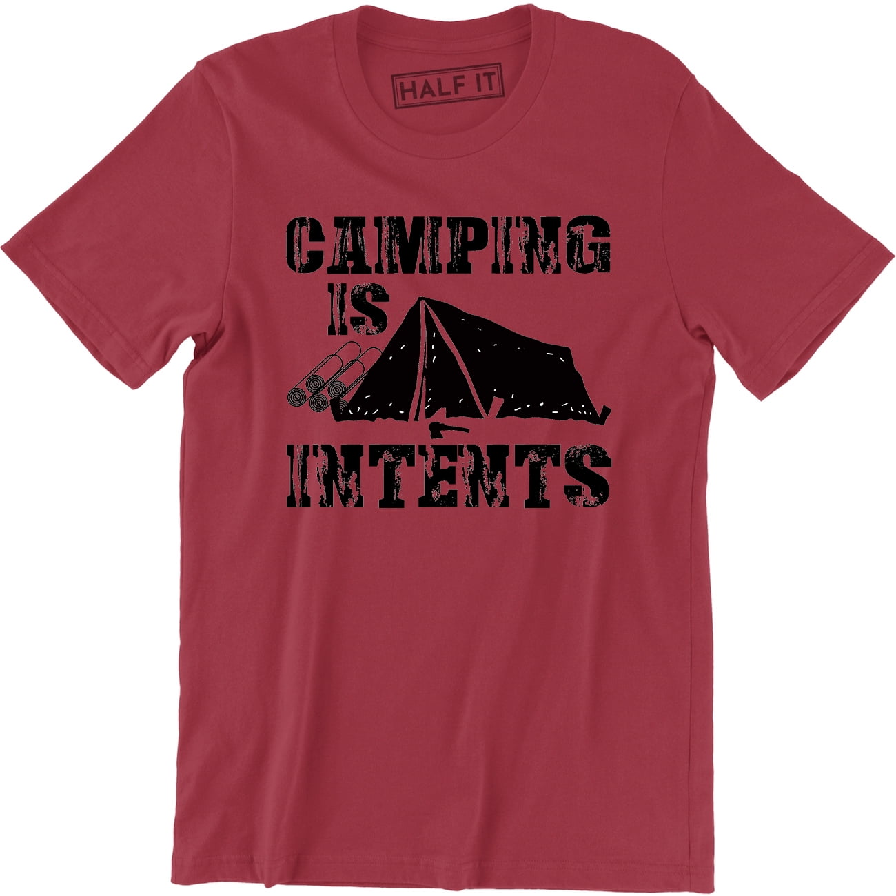 T-shirt Humoristique Randonnée Funny Outdoors - Unisexe - Noir