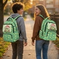 thumbnail image 3 of Pzuqiu Cute Frog Mushroom Kids School Backpack Soft Padded Breathable 17 Inch Large Capacity Casual Daypack for Boys Girls Students Daily Use Travel Outdoor Activities, 3 of 7