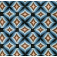 thumbnail image 4 of oneOone Organic Cotton Poplin Twill Fabric Ethnic Geometric Flame Stitch Print Fabric By Yard 42 Inches Wide, 4 of 4