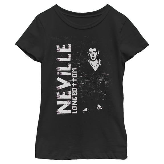 Girl's Harry Potter Nevillebottom Grunge Graphic Tee Black X Large