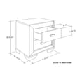 thumbnail image 2 of KB B2185-N 27 x 24 x 19 in. Wood Night Stand - Light Brown, 2 of 3