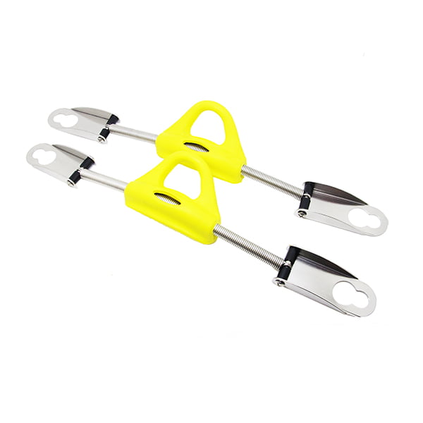 Pair Scuba Choice Scuba Diving SS Red Spring Fin Straps Pin Style Yellow
