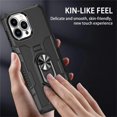 thumbnail image 5 of for Apple iPhone 14 Pro Max Case with Metal Ring Kickstand for Women & Men, Heavy-Duty Protection Shockproof Bumper Cover Case for Apple iPhone 14 Pro Max TY Black, 5 of 9