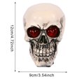 thumbnail image 3 of Escultura de cabeza de calavera Wdftyju con luz nocturna para Halloween, 3 of 9
