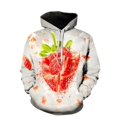 thumbnail image 3 of Sudadera con capucha con estampado 3D divertido de fresa naranja para hombre, sudaderas de manga larga con estampado de kiwi y uva, sudaderas con capucha geniales para mujer, 3 of 5