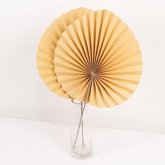 BalsaCircle 6 Natural 25 in Dried Tropical Palm Leaves Paper Fans Boho Decor Party Wedding Reception Events Table Wall Decorations Supplies