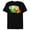 Black, variant on Marvel Avengers Vision Solar Gem Rainbow Comic Retro - Short Sleeve Blended T-Shirt for Adults - Customized-Dark Heather