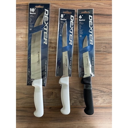 Dexter Russell Basic 3 PC Cimeter Steak Fillet Boning Knife Fish Hunt Combo Set