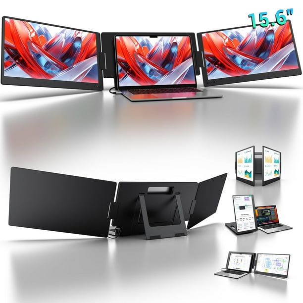 Monitor portátil KYY X90D 15,6 pulgadas FHD IPS para ordenadores portátiles de 12 a 17 pulgadas